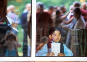 boy in window